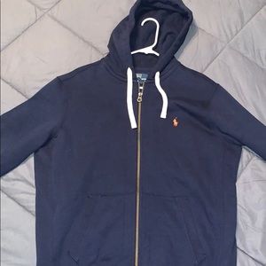 Polo Ralph Lauren zip hoodie large navy